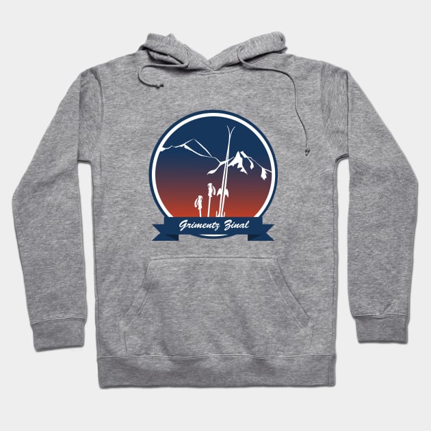 Grimentz Zinal leewarddesign Hoodie by leewarddesign